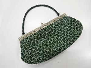 アンティーク　ビーズ　ハンドバッグ